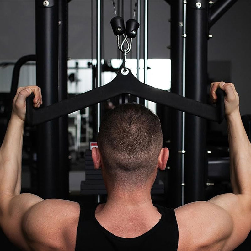 Tricep Rope Attachment with Ergonomic Grip - Detachable Handle for Cable Machine, Pulley System, Home & Gym Use