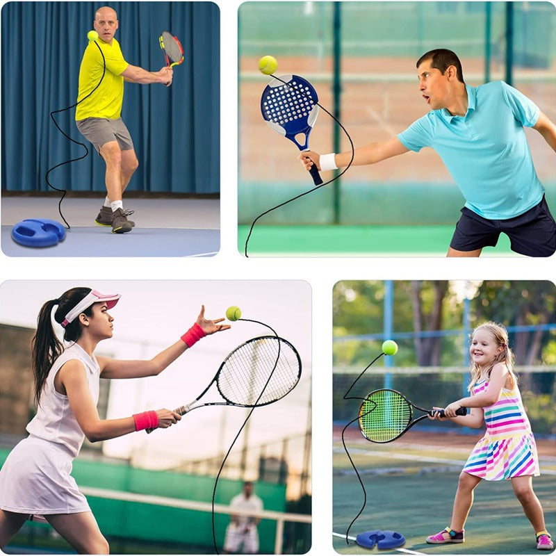 Single Tennis/padel Training Base with Rope Trainer Stand with Rebound String