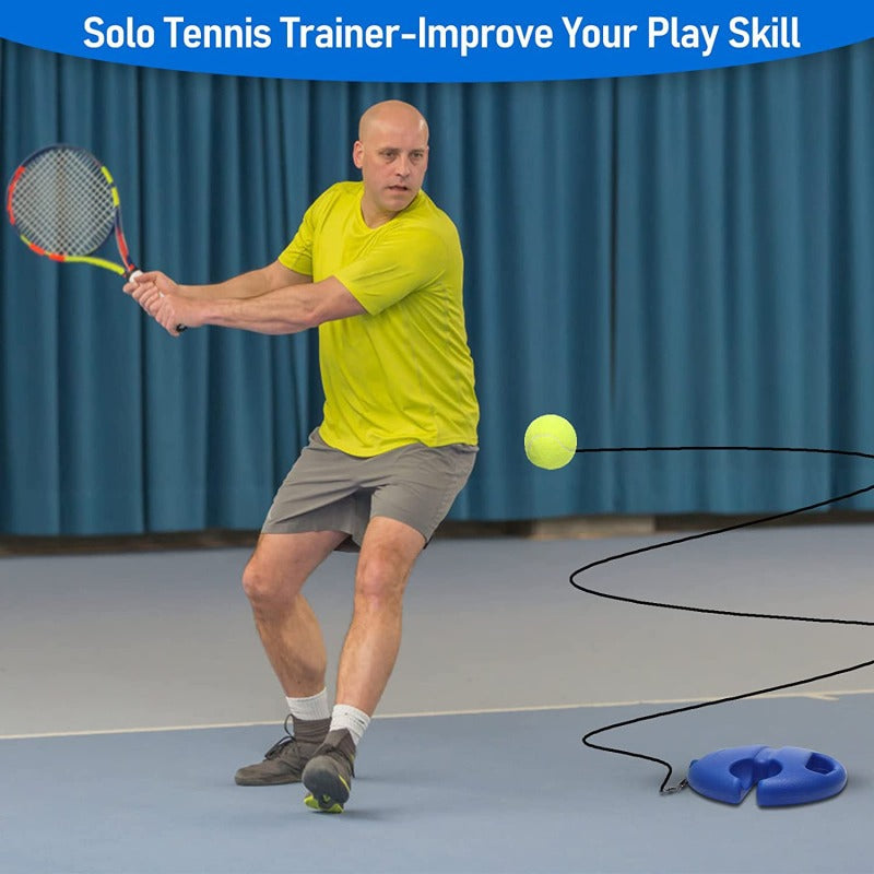 Single Tennis/padel Training Base with Rope Trainer Stand with Rebound String