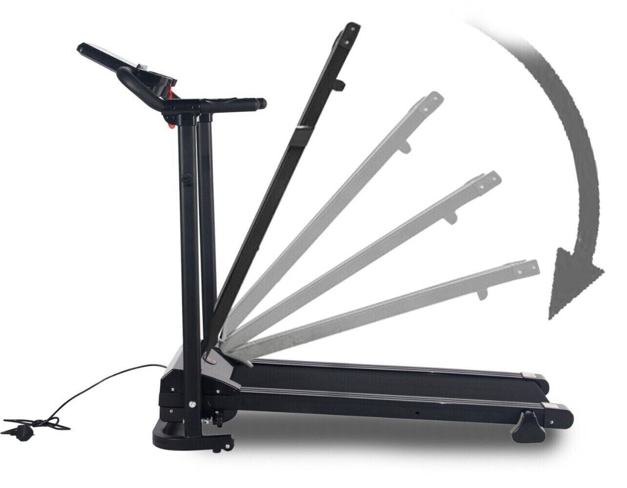 Treadmill - Running Walking Machine 9% Incline Home Gym Folding UK