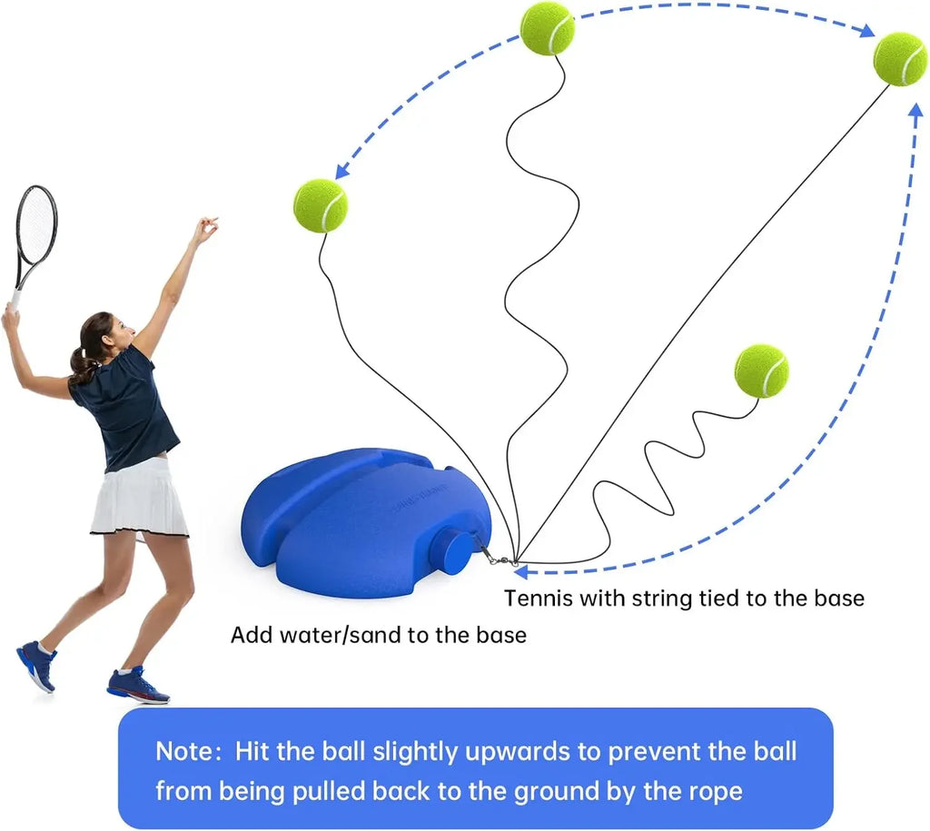Portable Tennis/ paddle Rebounder Kit for Solo Training