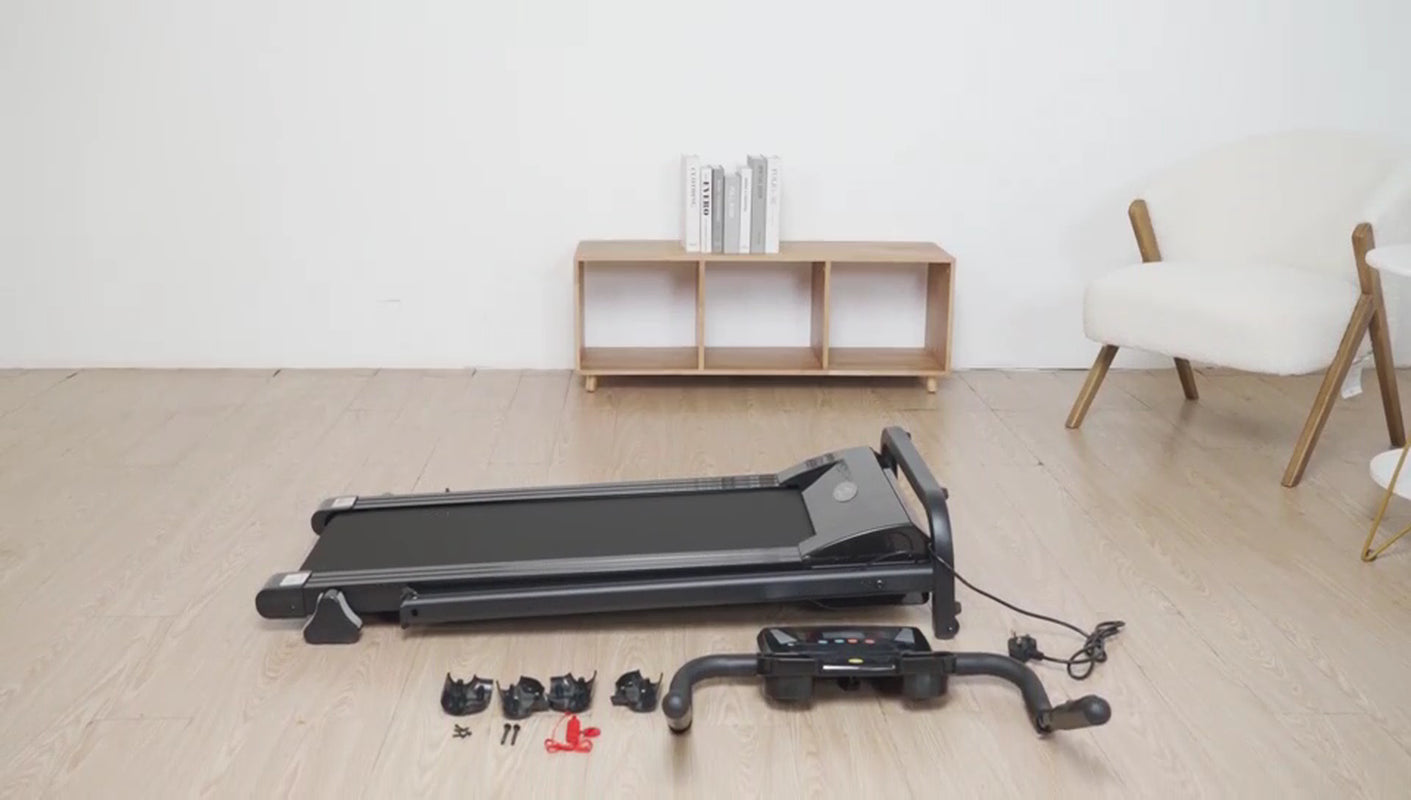 Treadmill - Running Walking Machine 9% Incline Home Gym Folding UK