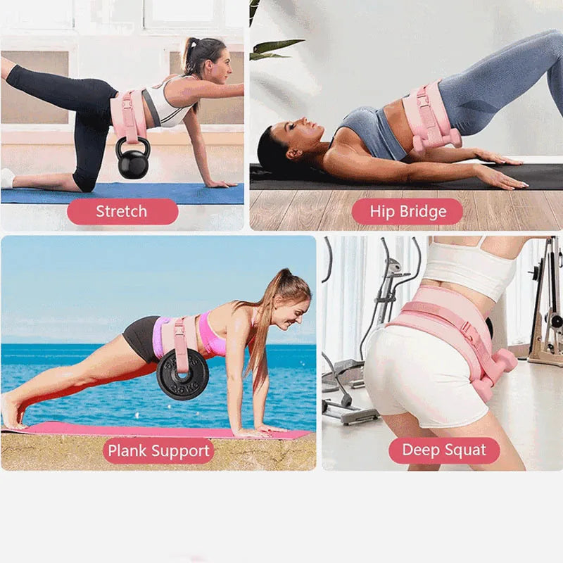 Adjustable Hip Bridge Weight Belt for Home Gym Fitness and Waist Training